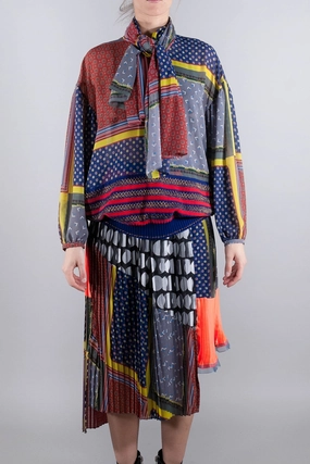 Kolor Patchwork Print Blouse