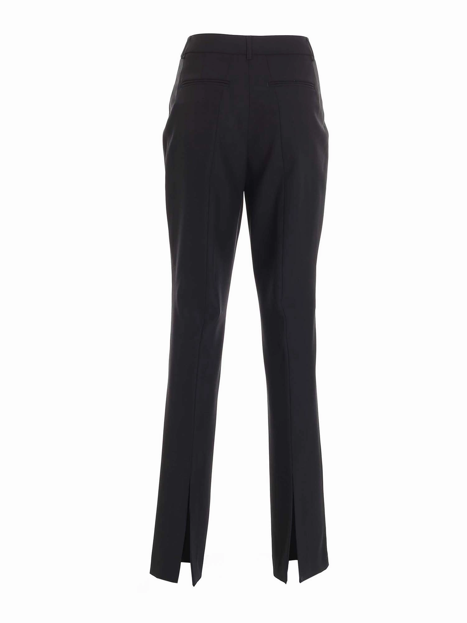 L'Autre Chose Back-Slit Detail Trousers