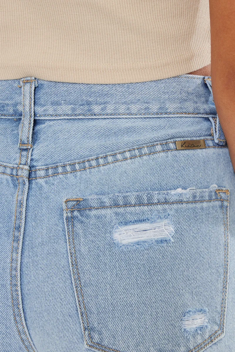 Leandra High Rise Crossover Shorts