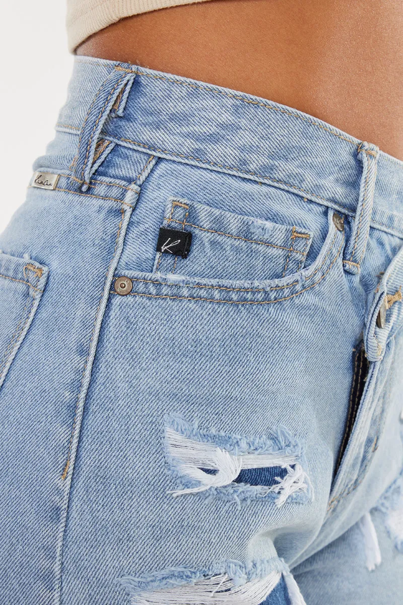 Leandra High Rise Crossover Shorts