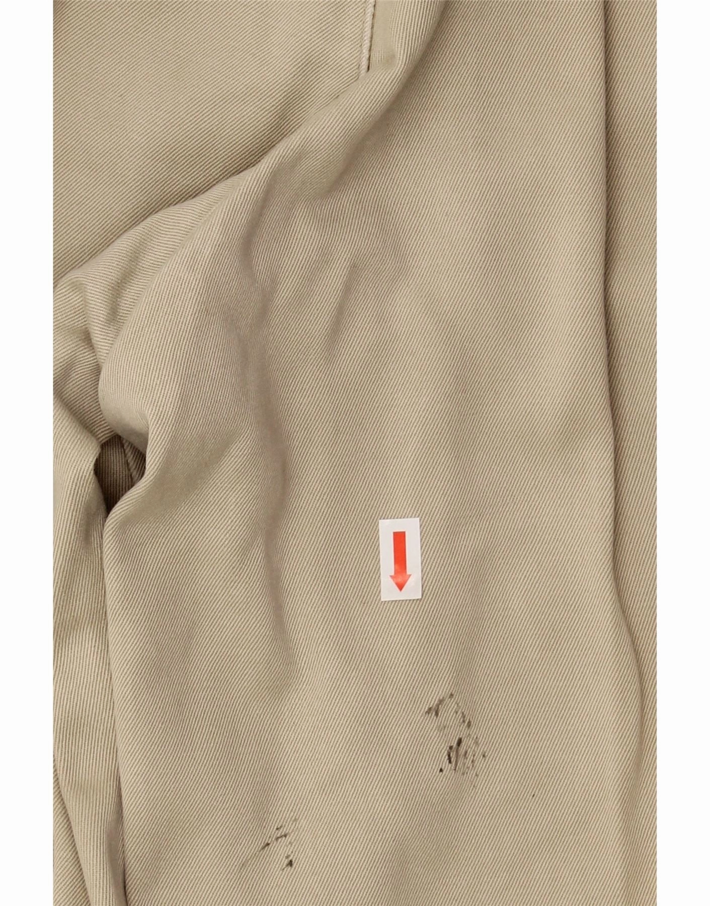 LEE Mens Straight Casual Trousers W34 L34 Beige Cotton