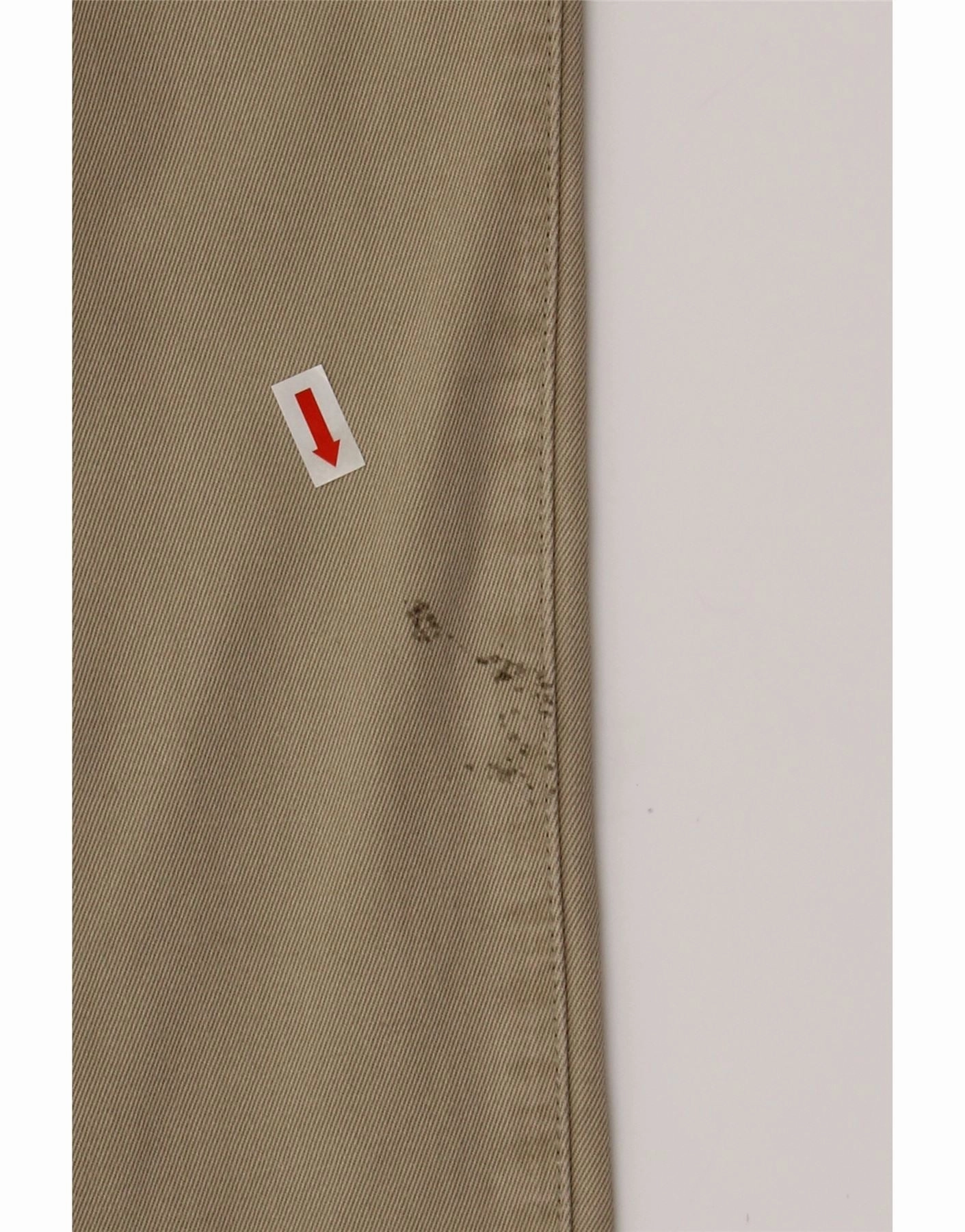 LEE Mens Straight Casual Trousers W34 L34 Beige Cotton