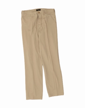 LEE Mens Straight Casual Trousers W34 L34 Beige Cotton