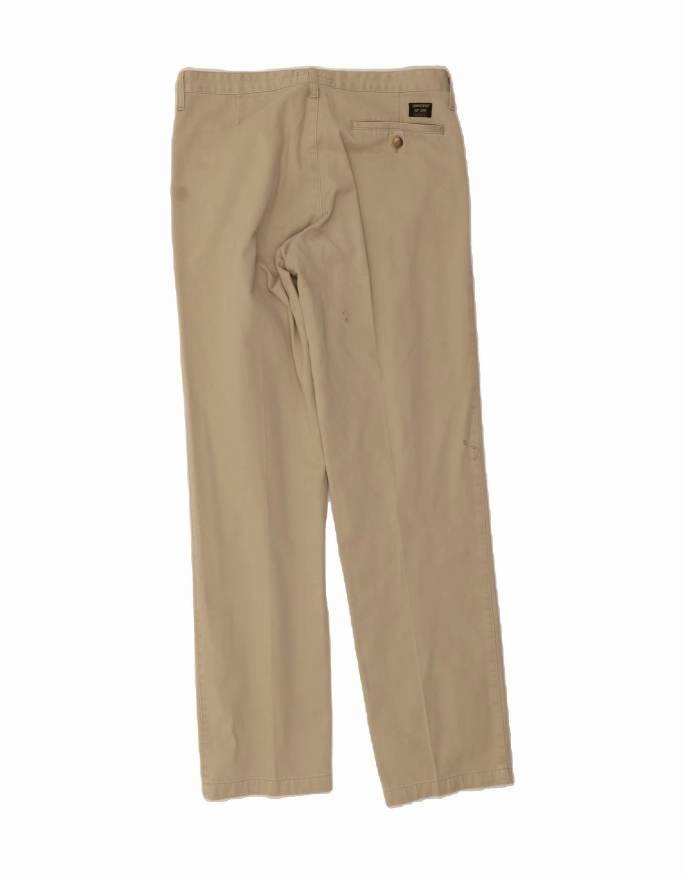 LEE Mens Straight Casual Trousers W34 L34 Beige Cotton