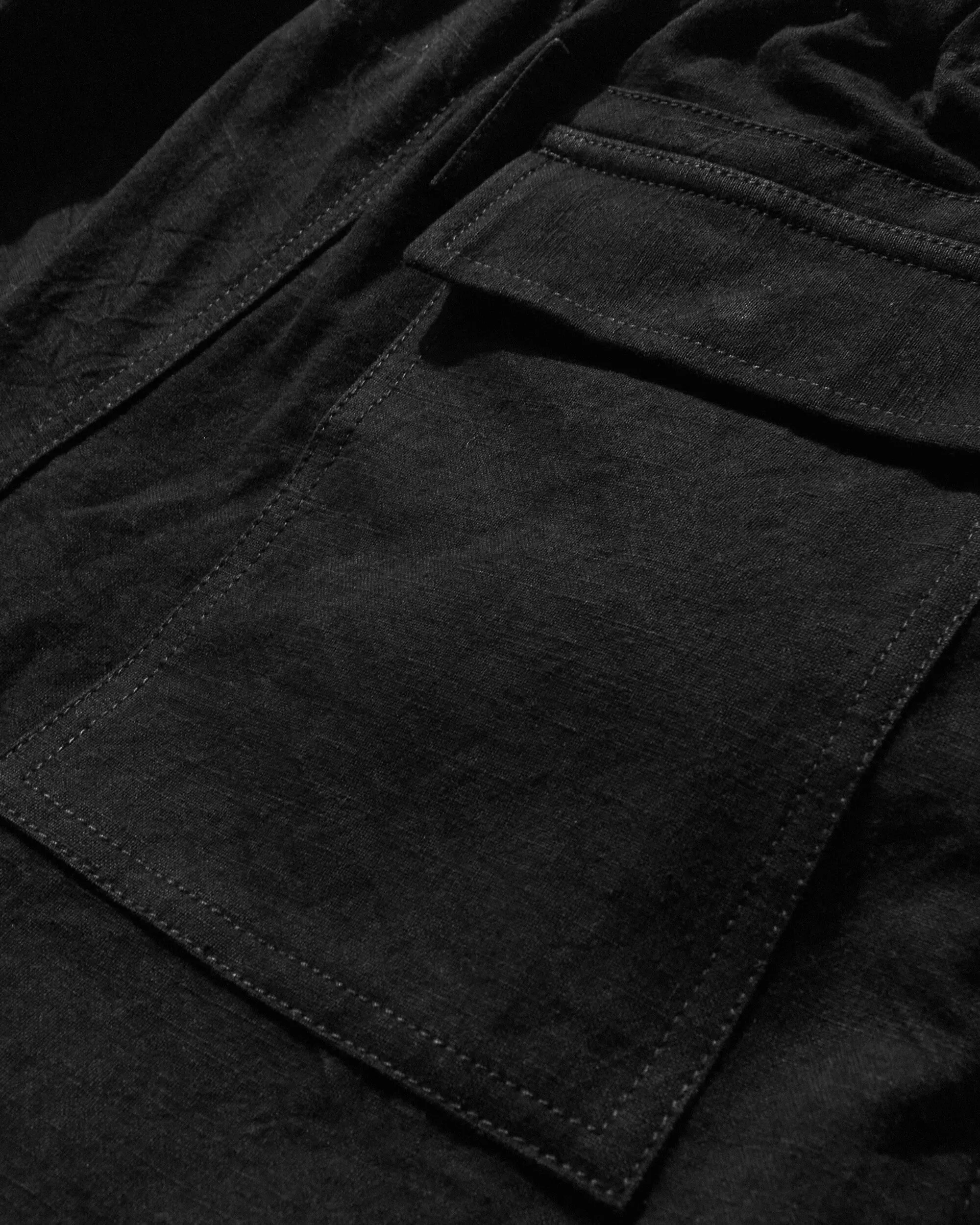Men's Salt Shorts Black Slub