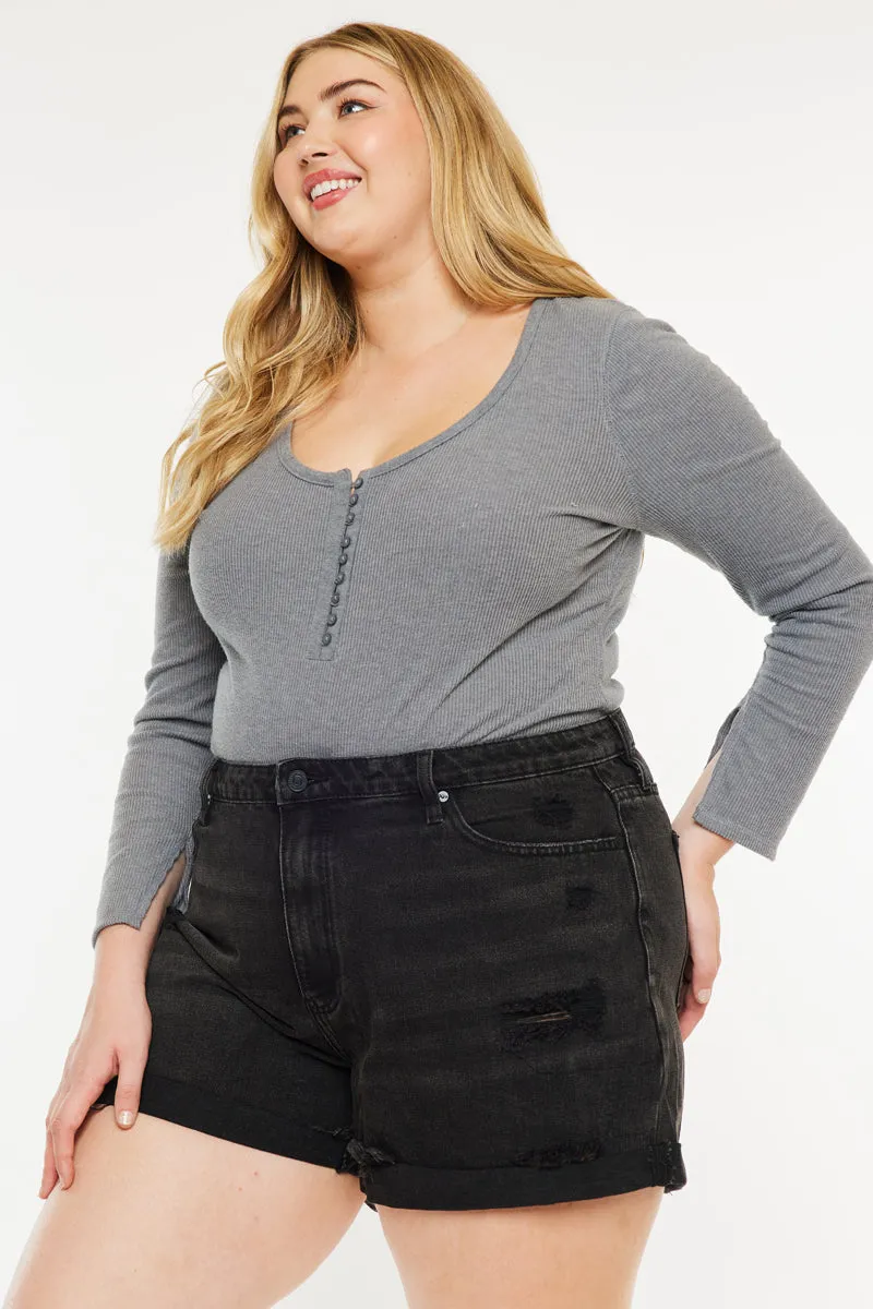 Monty Ultra High Rise Shorts (Plus Size)