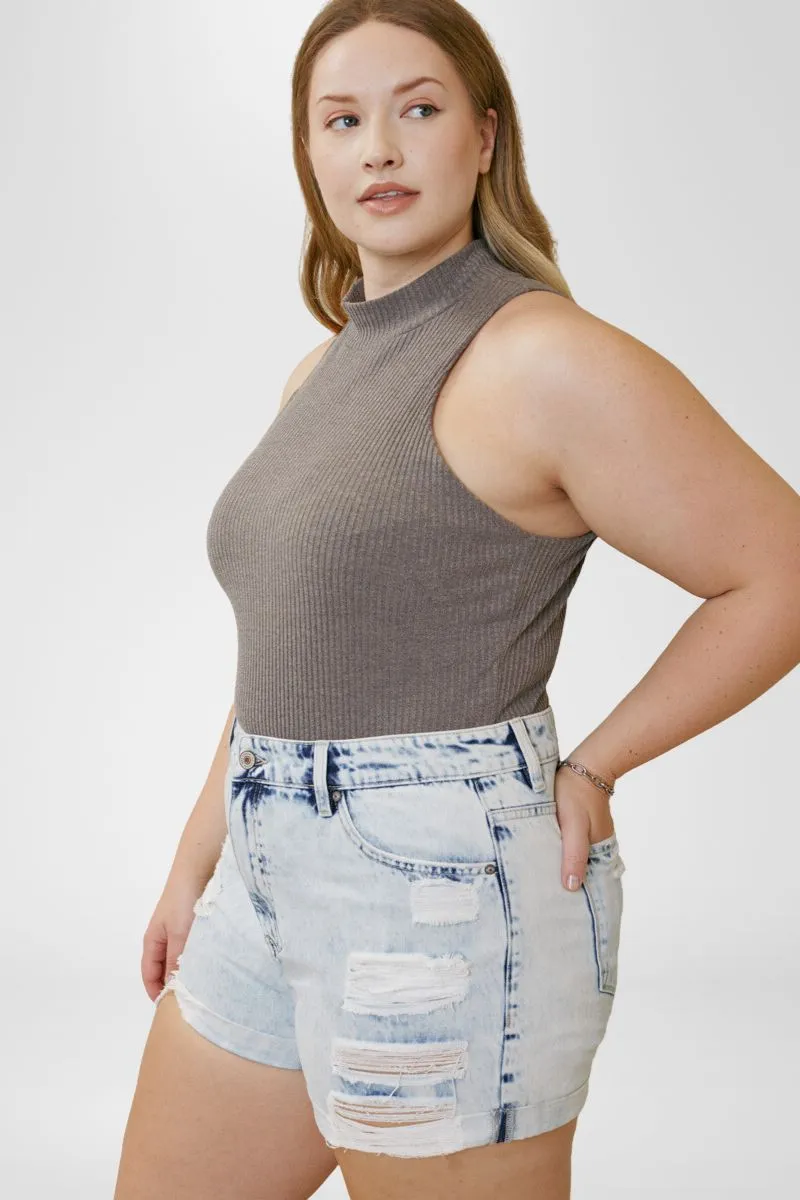 Monty Ultra High Rise Shorts (Plus Size)