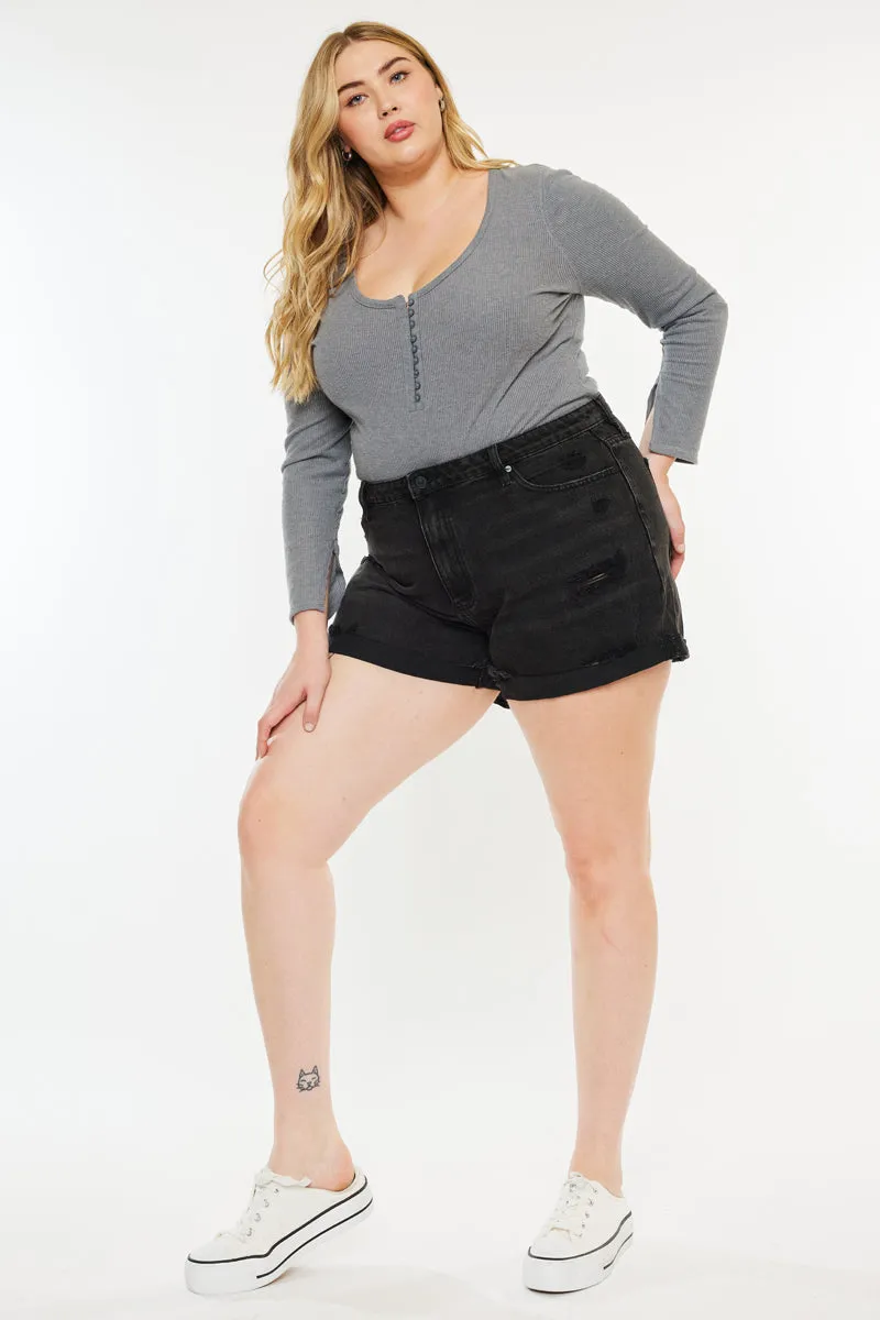 Monty Ultra High Rise Shorts (Plus Size)