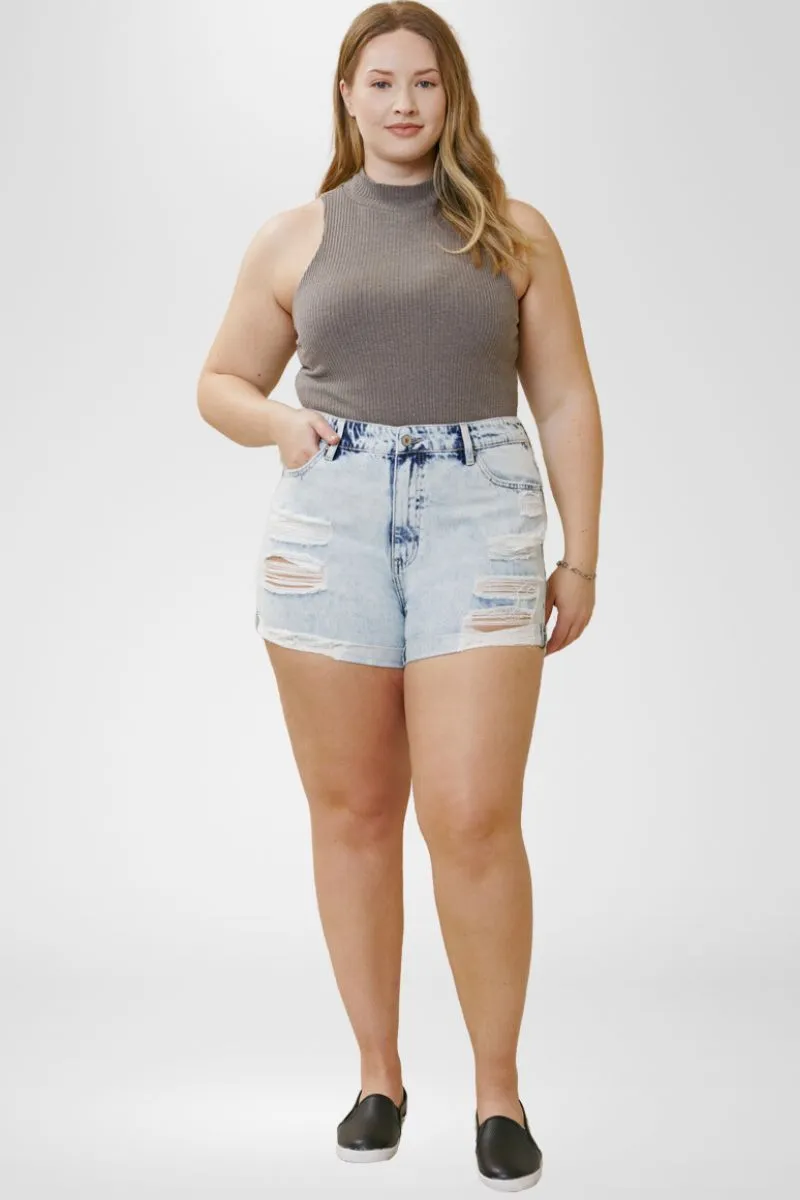 Monty Ultra High Rise Shorts (Plus Size)
