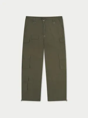 MULTI POCKET OVERSIZED CARGOS - KHAKI