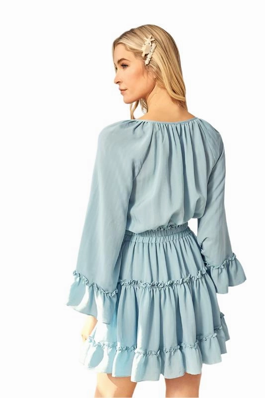Mustard Seed WOVEN PEASANT DRESS WITH ELASTICIZED WAIST