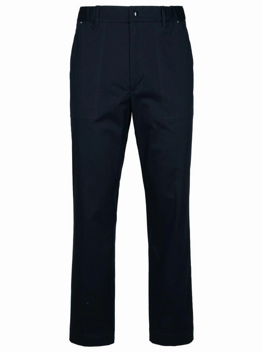 Navy Cotton Trousers