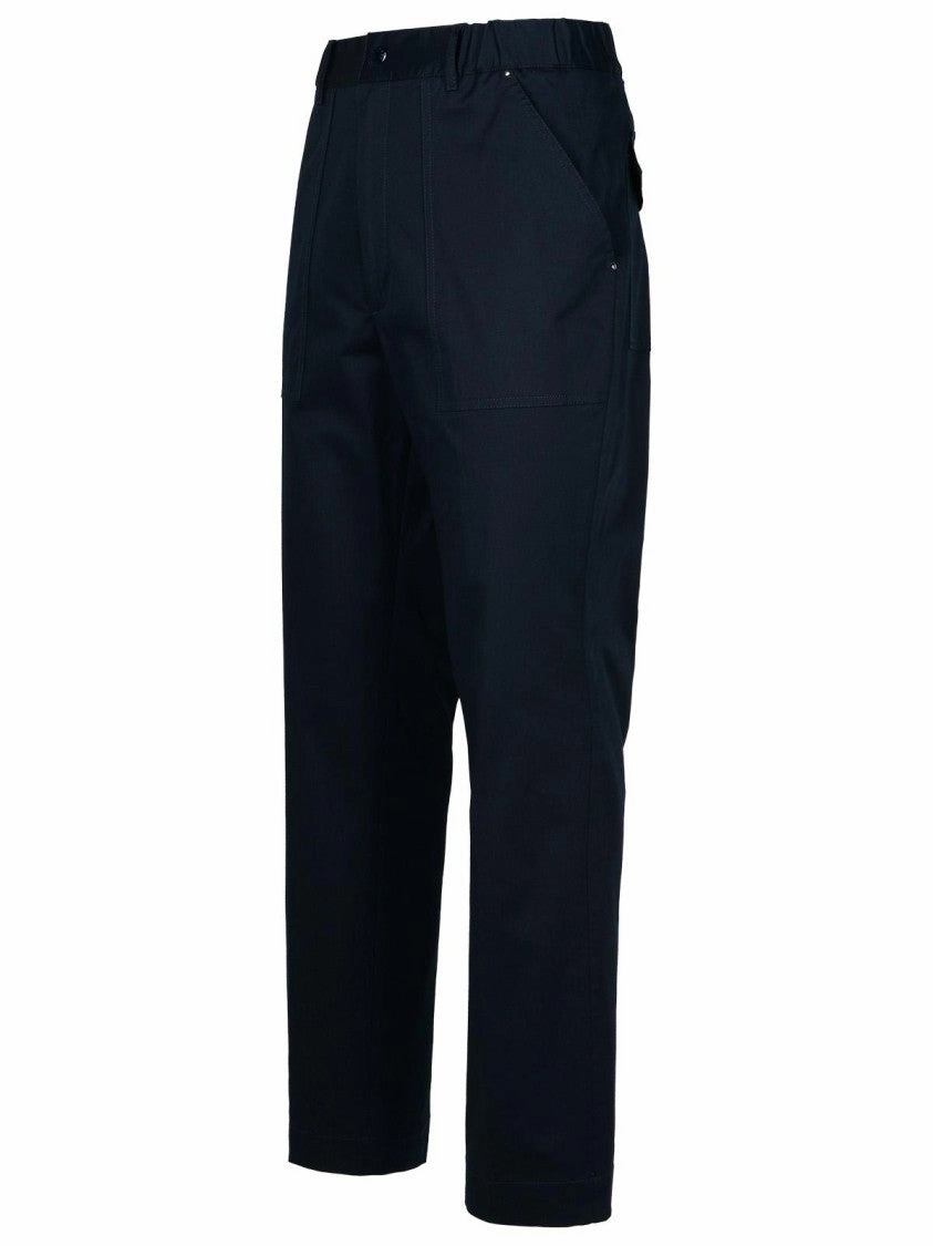 Navy Cotton Trousers