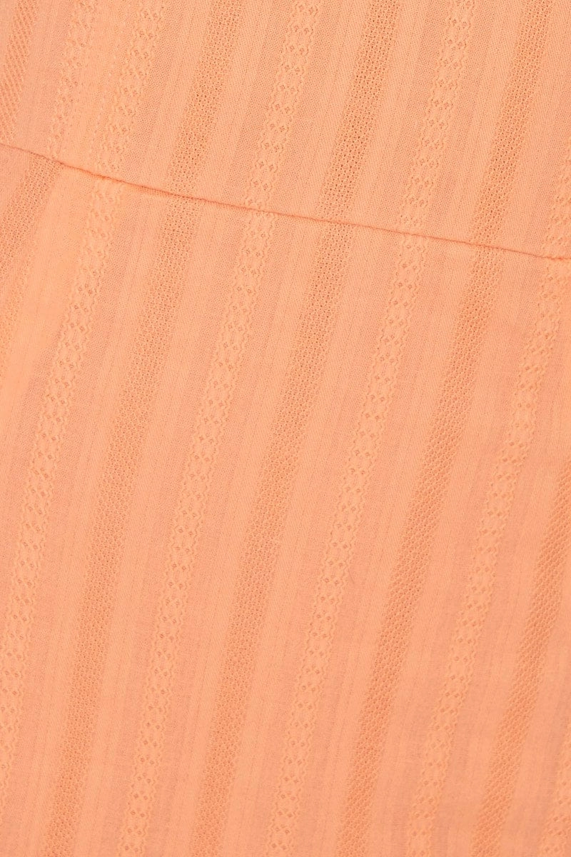Orange Bustier Mini Bodycon Dress