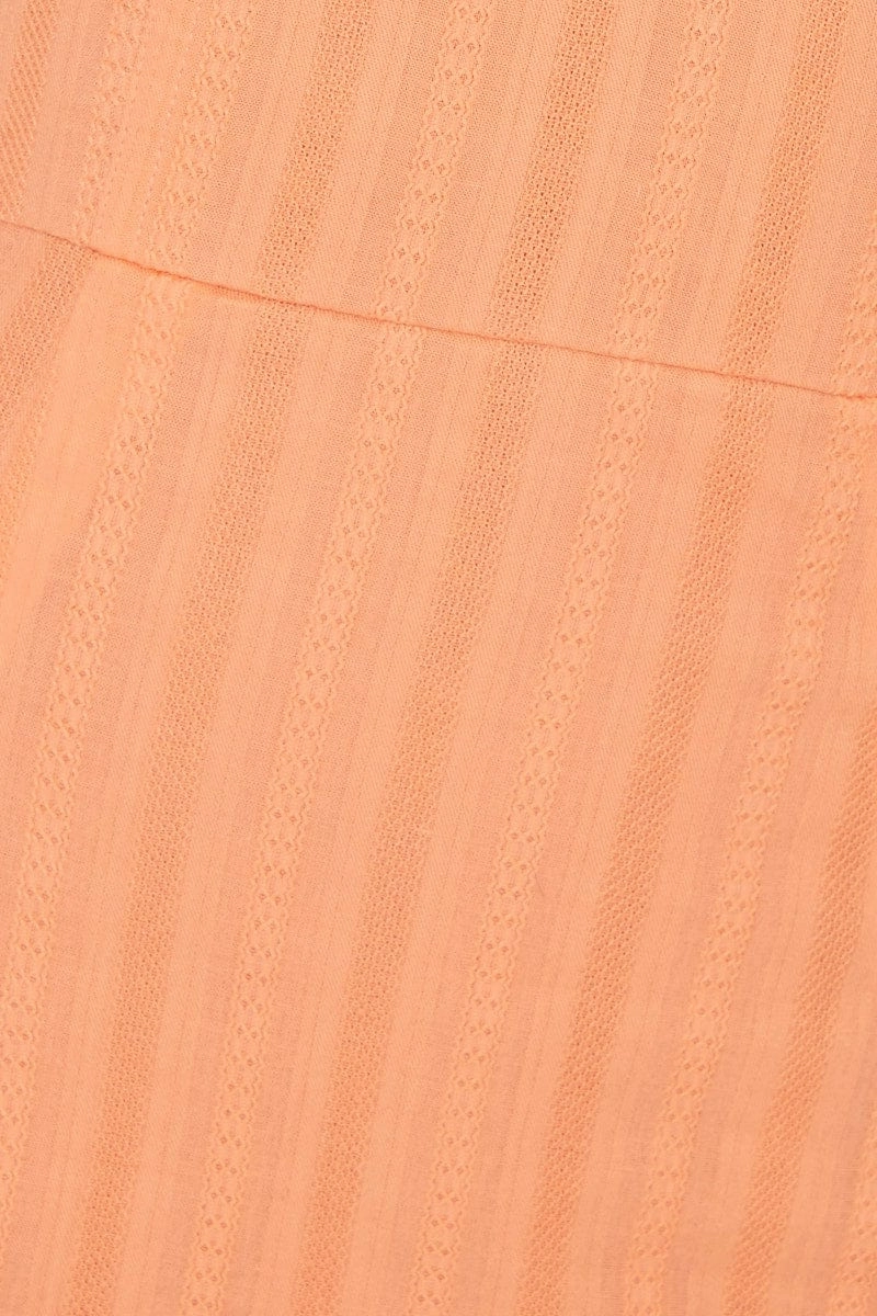 Orange Bustier Mini Bodycon Dress