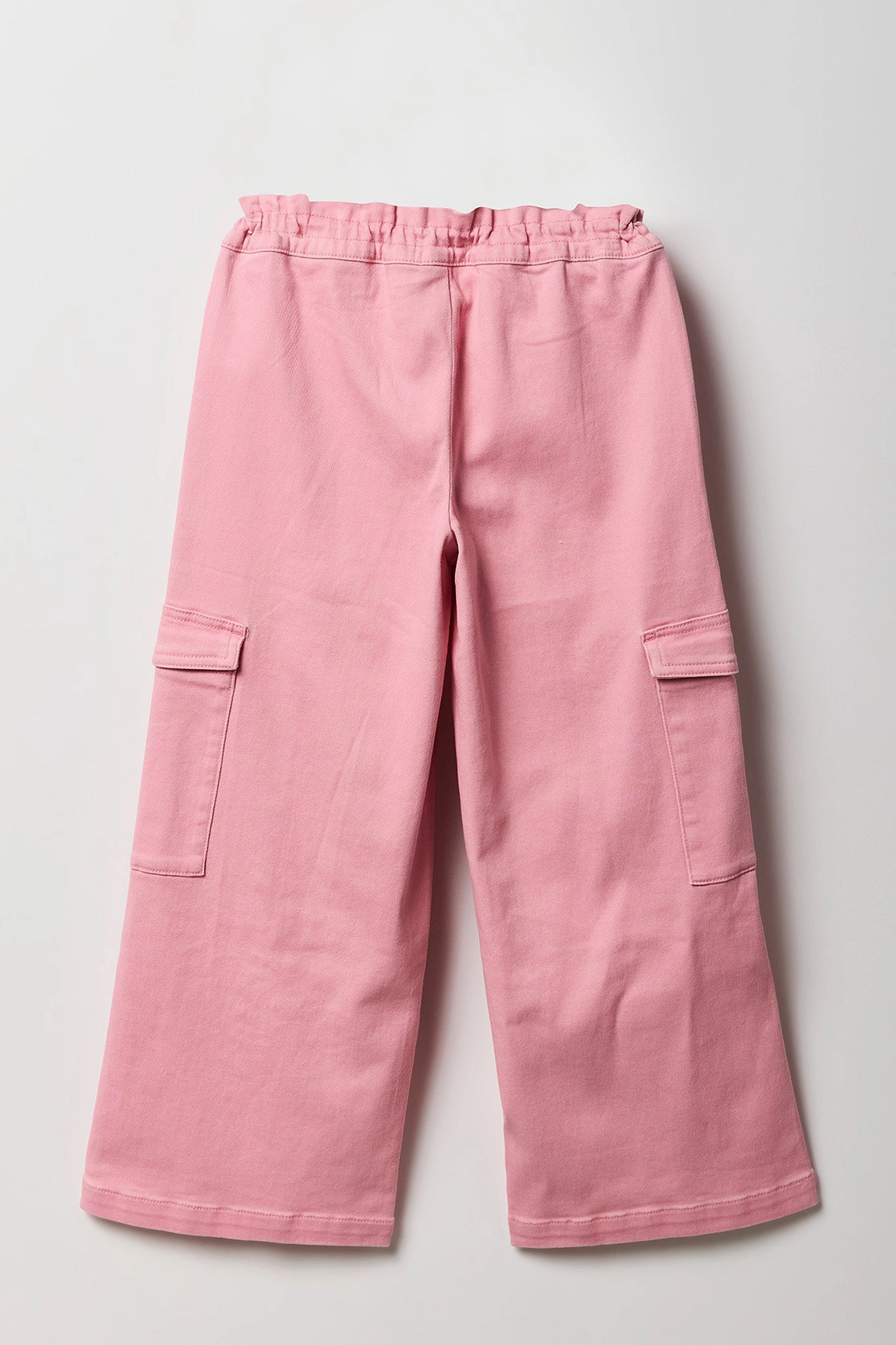 Pantalon cargo à taille plissée avec barillet pour fille
