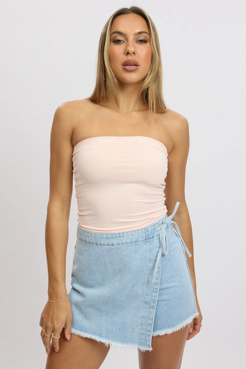 Pink Supersoft Bandeau Top