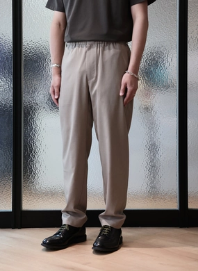 Polyester Wide Tapered Easy Pants