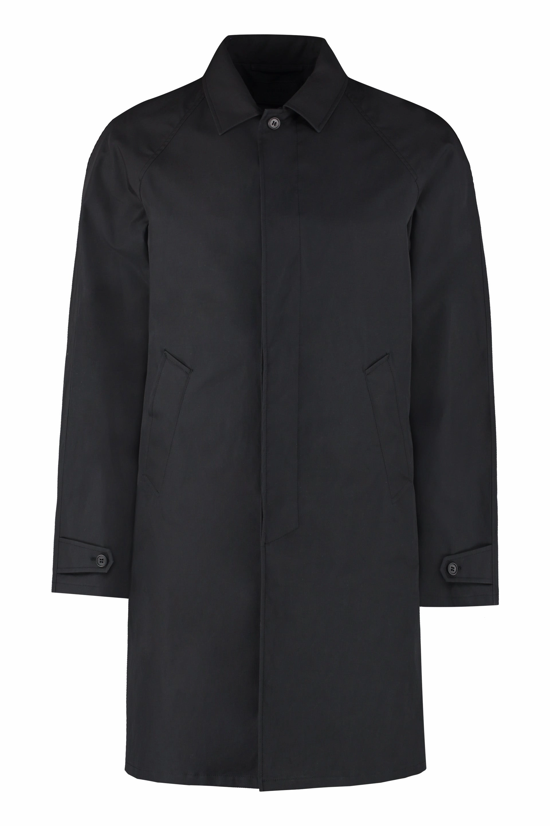 Prada Slit Hem Trench Coat