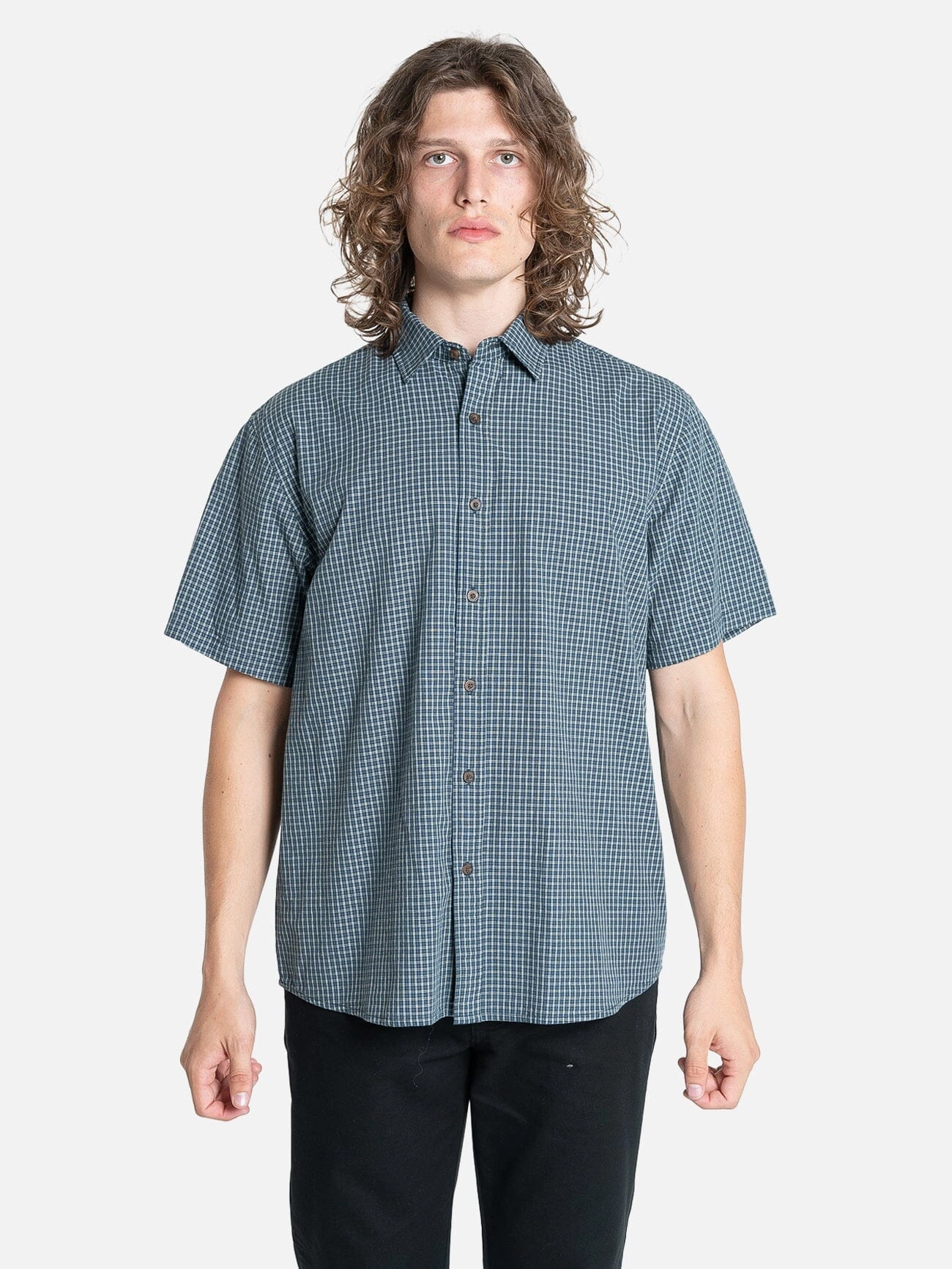 Precious Energy Short Sleeve Shirt - Dark Jade