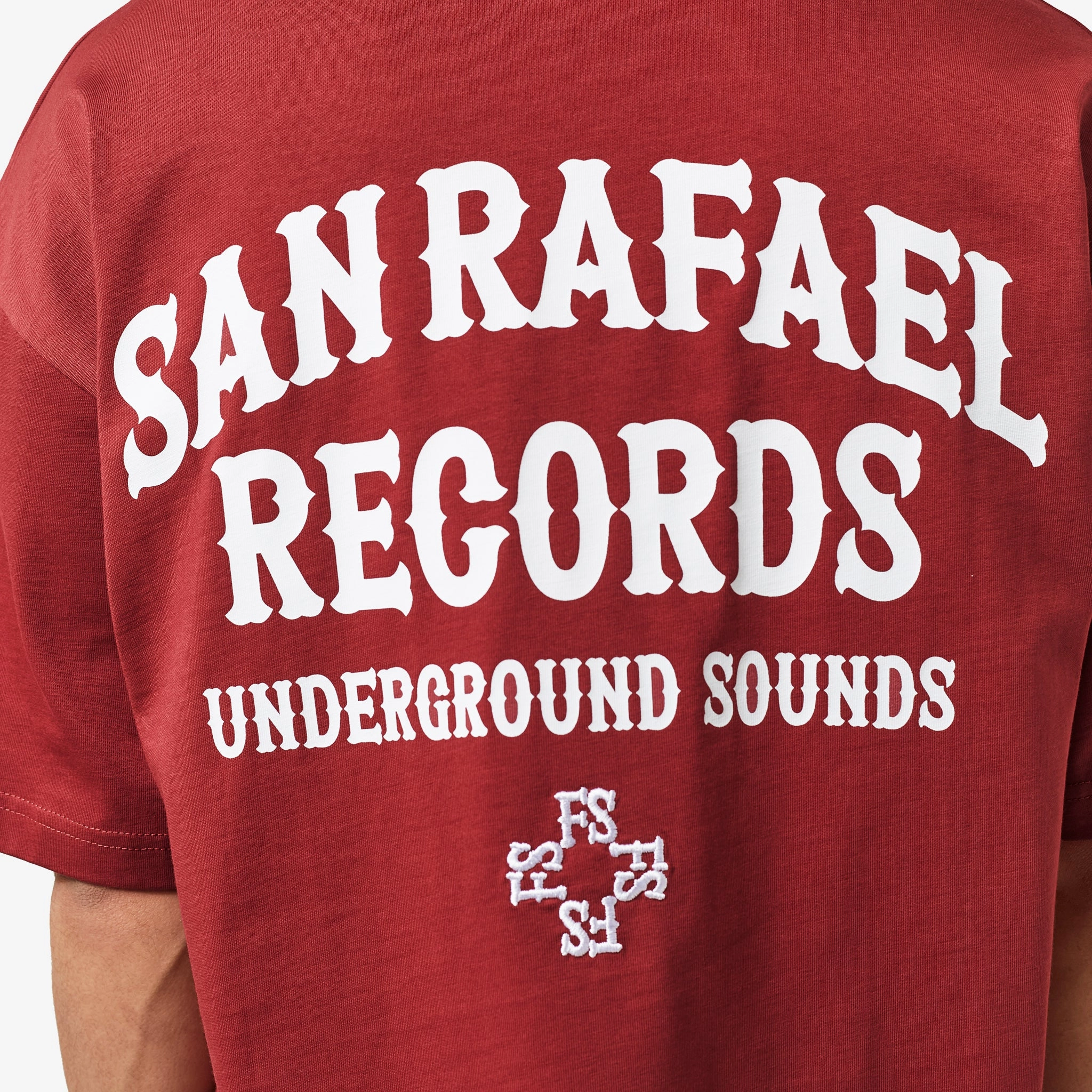 Records T-Shirt | Burgundy