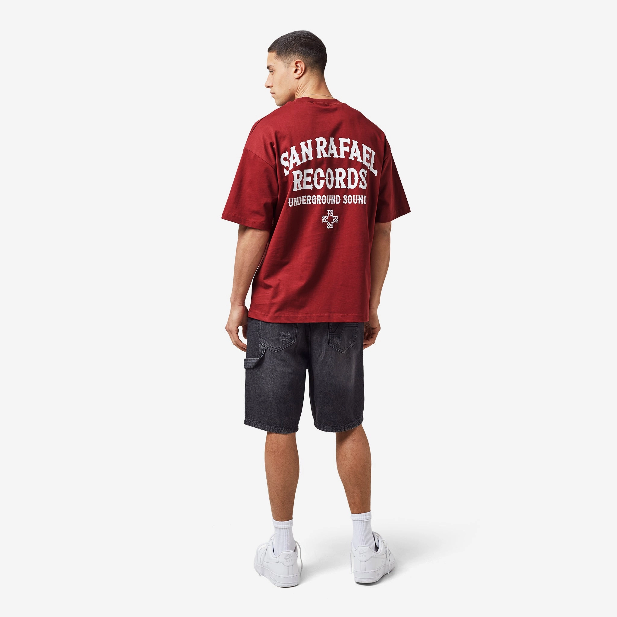 Records T-Shirt | Burgundy
