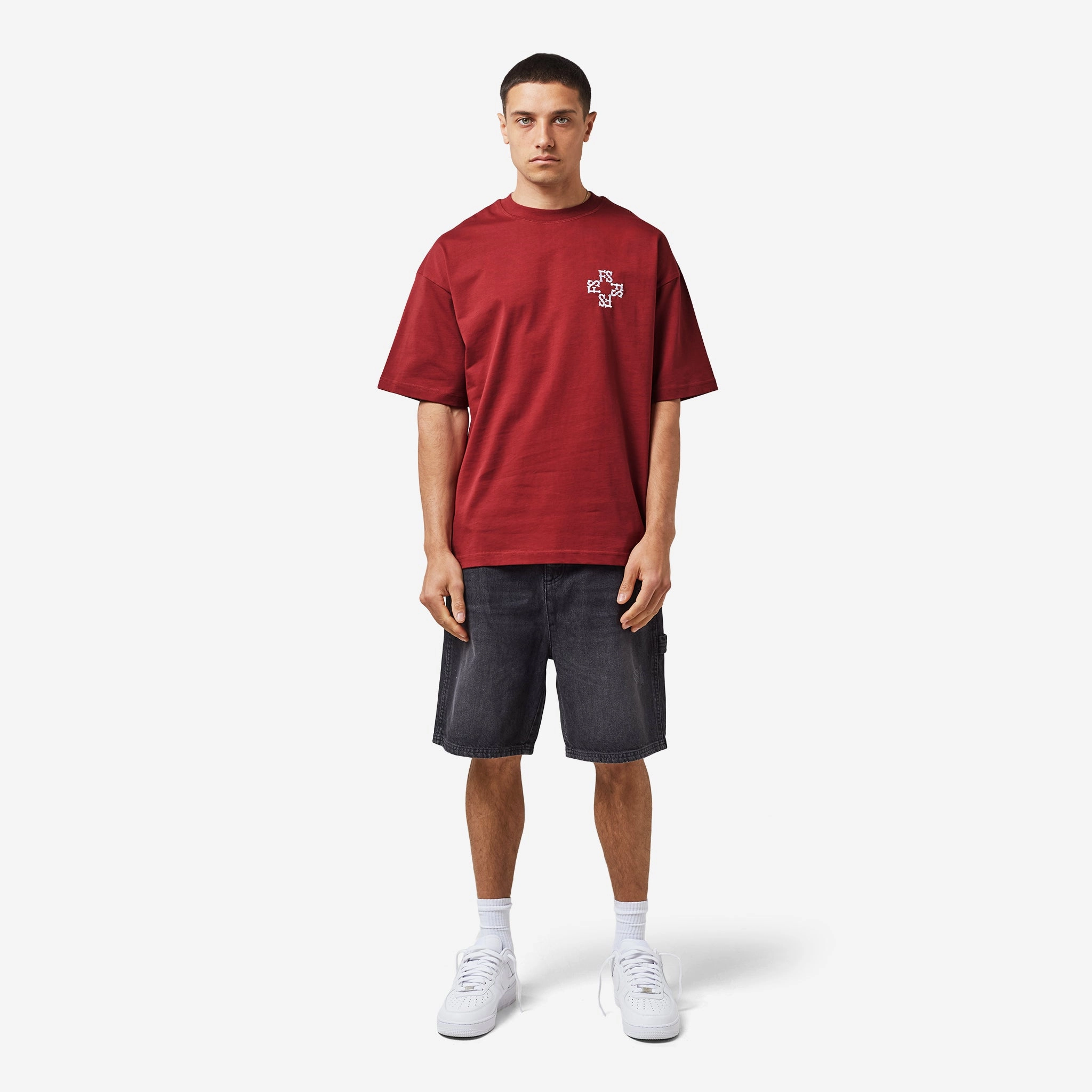 Records T-Shirt | Burgundy