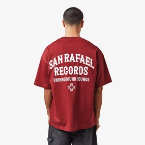 Records T-Shirt | Burgundy