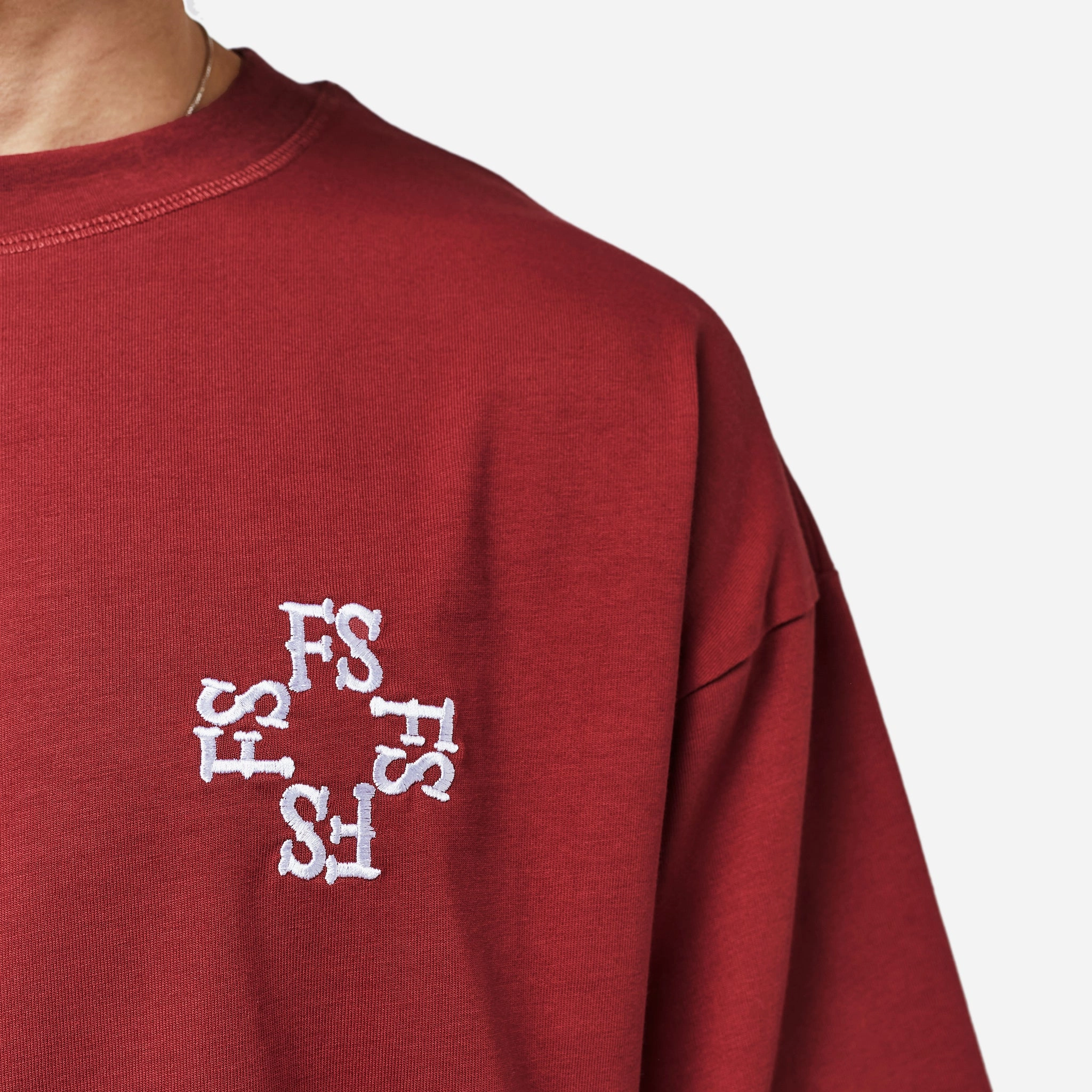 Records T-Shirt | Burgundy
