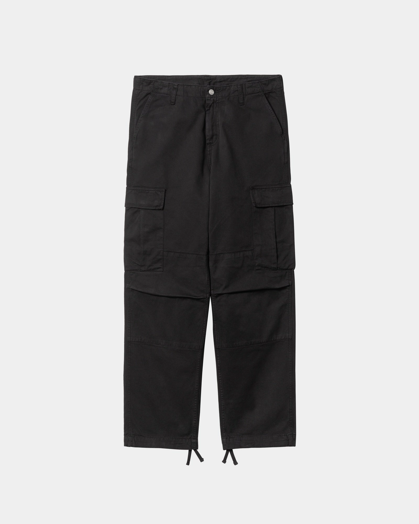 Regular Cargo Pant - Garment Dyed Twill | Black