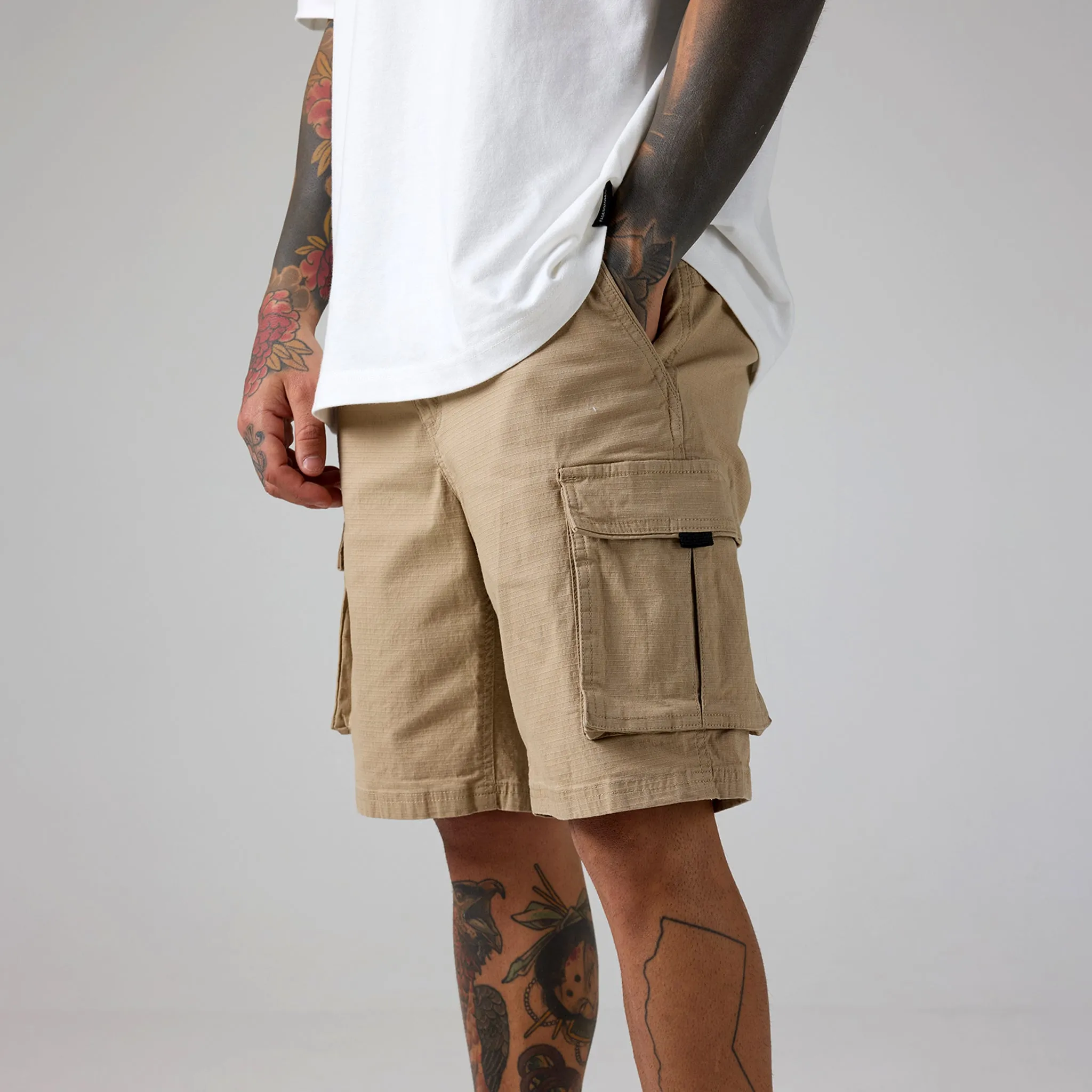 Ripstop Cargo Short | Stone