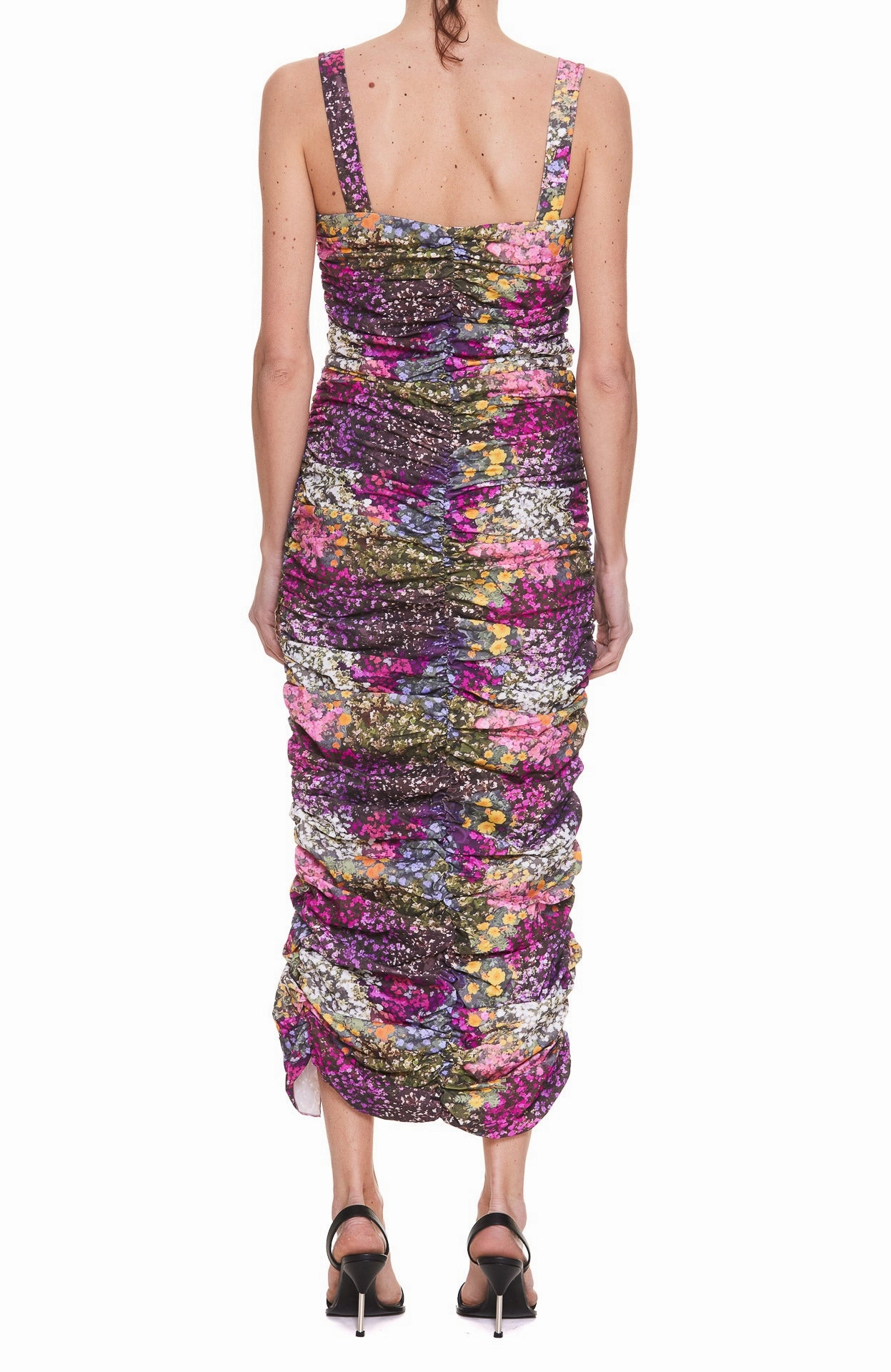 ROTATE Front Slit Printed Dorthe Dress