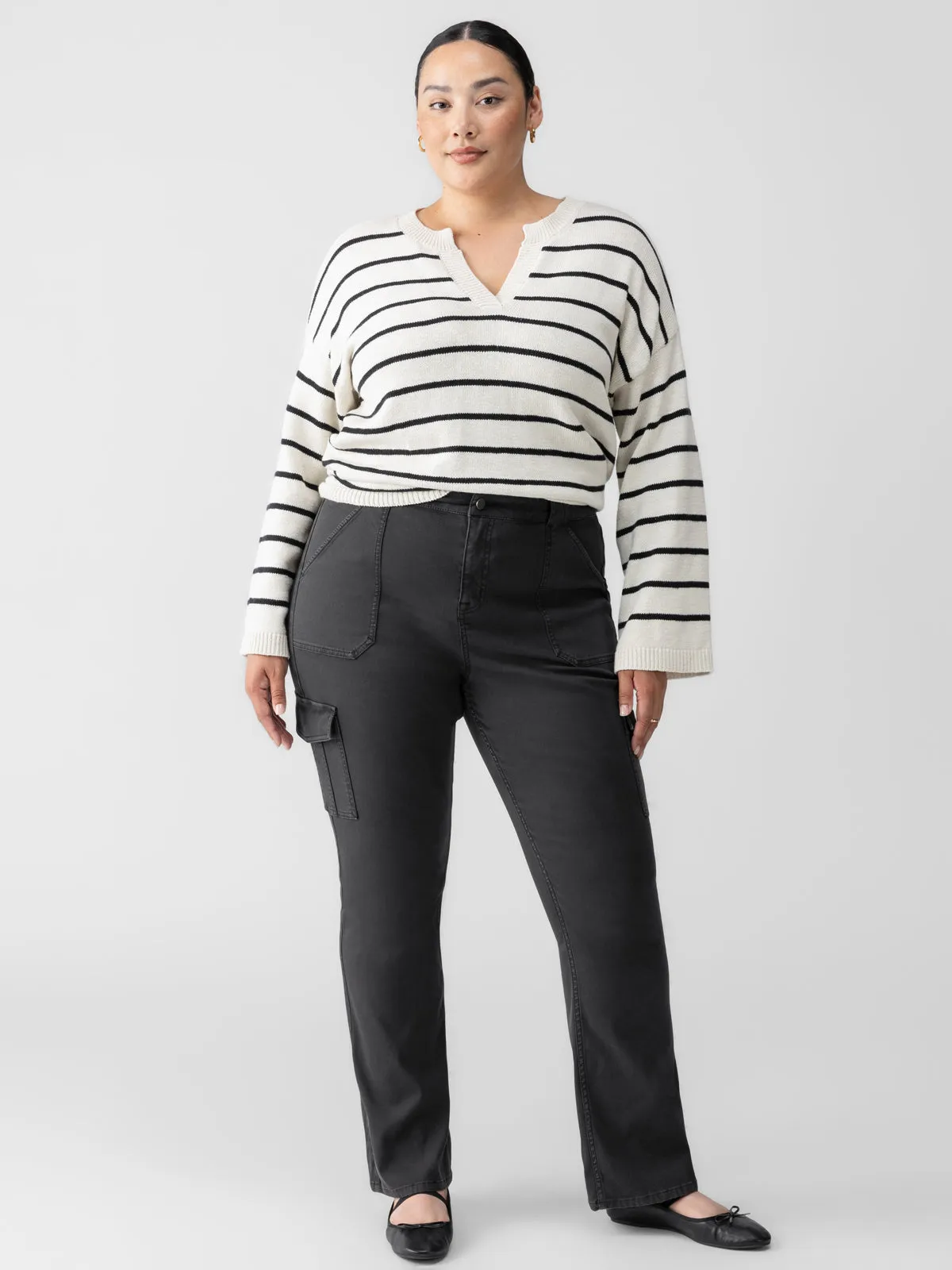 Sculpted Hayden Bootcut Standard Rise Pant Black Extended Sizing