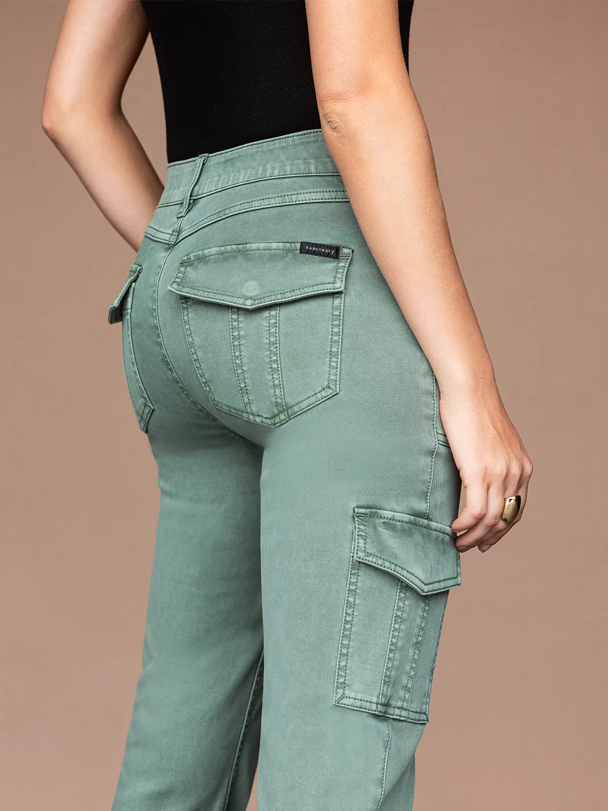 Sculpted Hayden Cargo Standard Rise Pant Dark Spruce