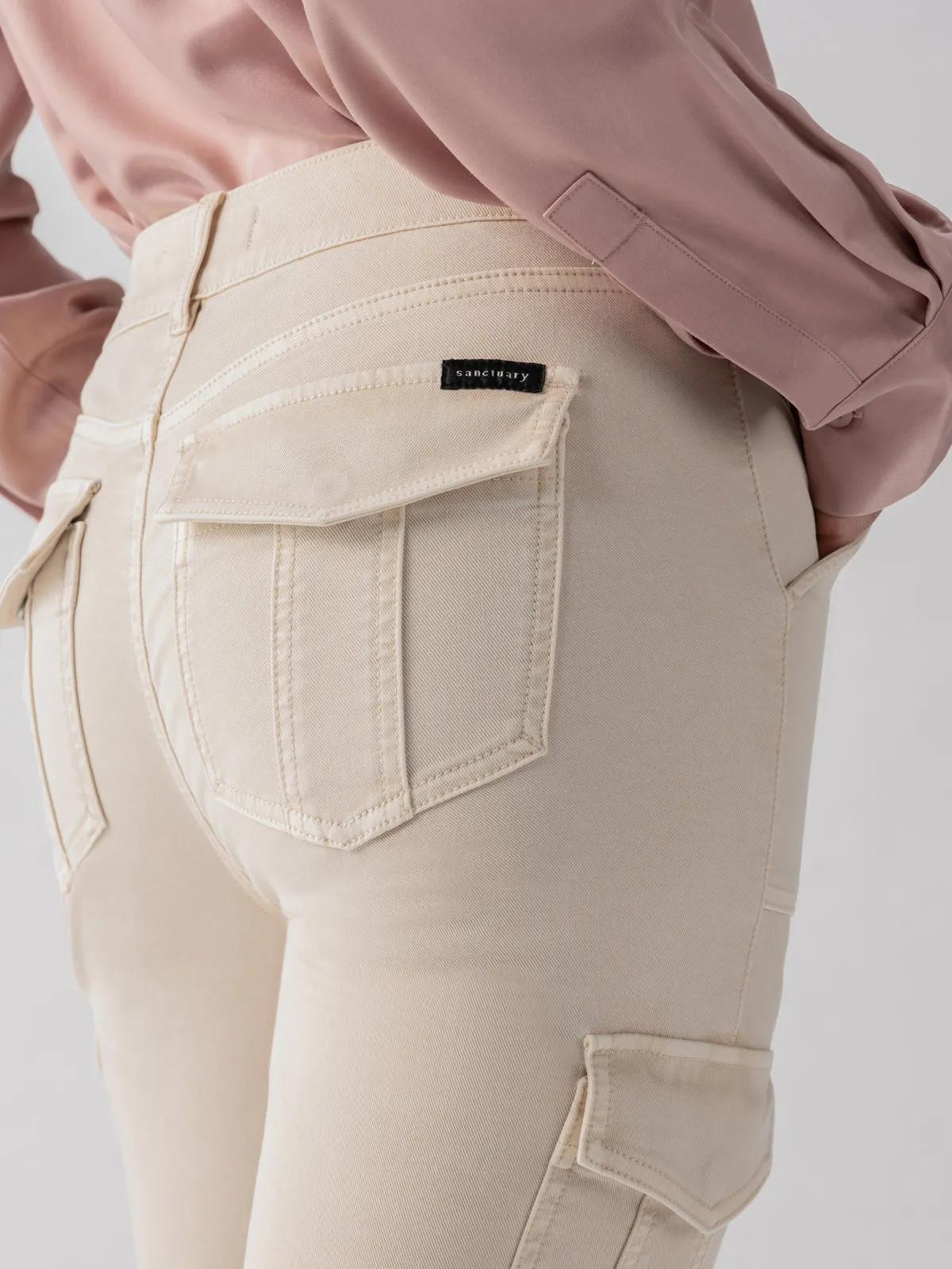 Sculpted Hayden Cargo Standard Rise Pant Toasted Almond