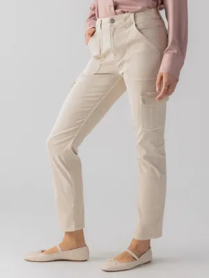 Sculpted Hayden Cargo Standard Rise Pant Toasted Almond