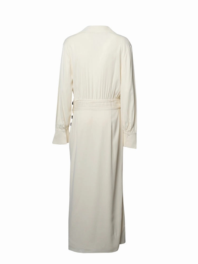 Self-Portrait Front Slit Wrapped Midi Dress