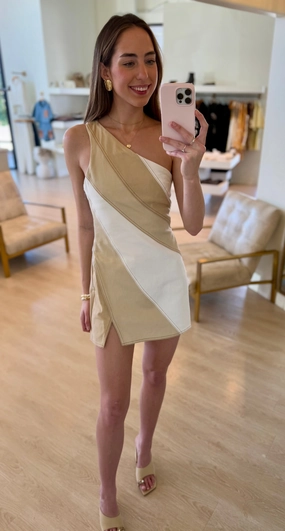 Si10115 One Shoulder Mini Dress