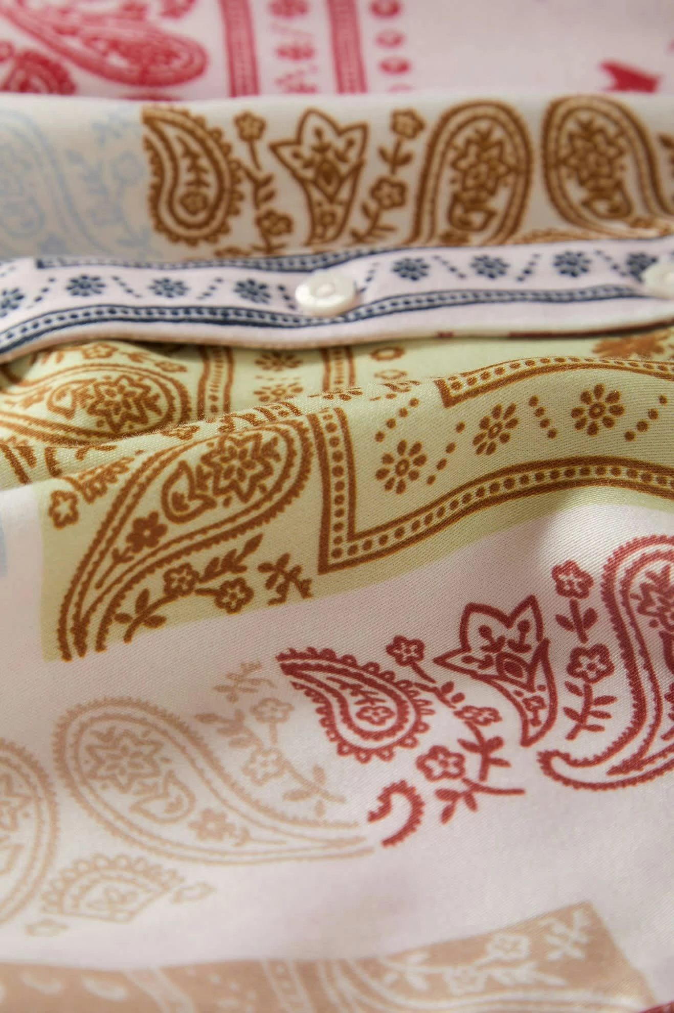 Silky S/S Bowling Button Down - Multi Color Bandana