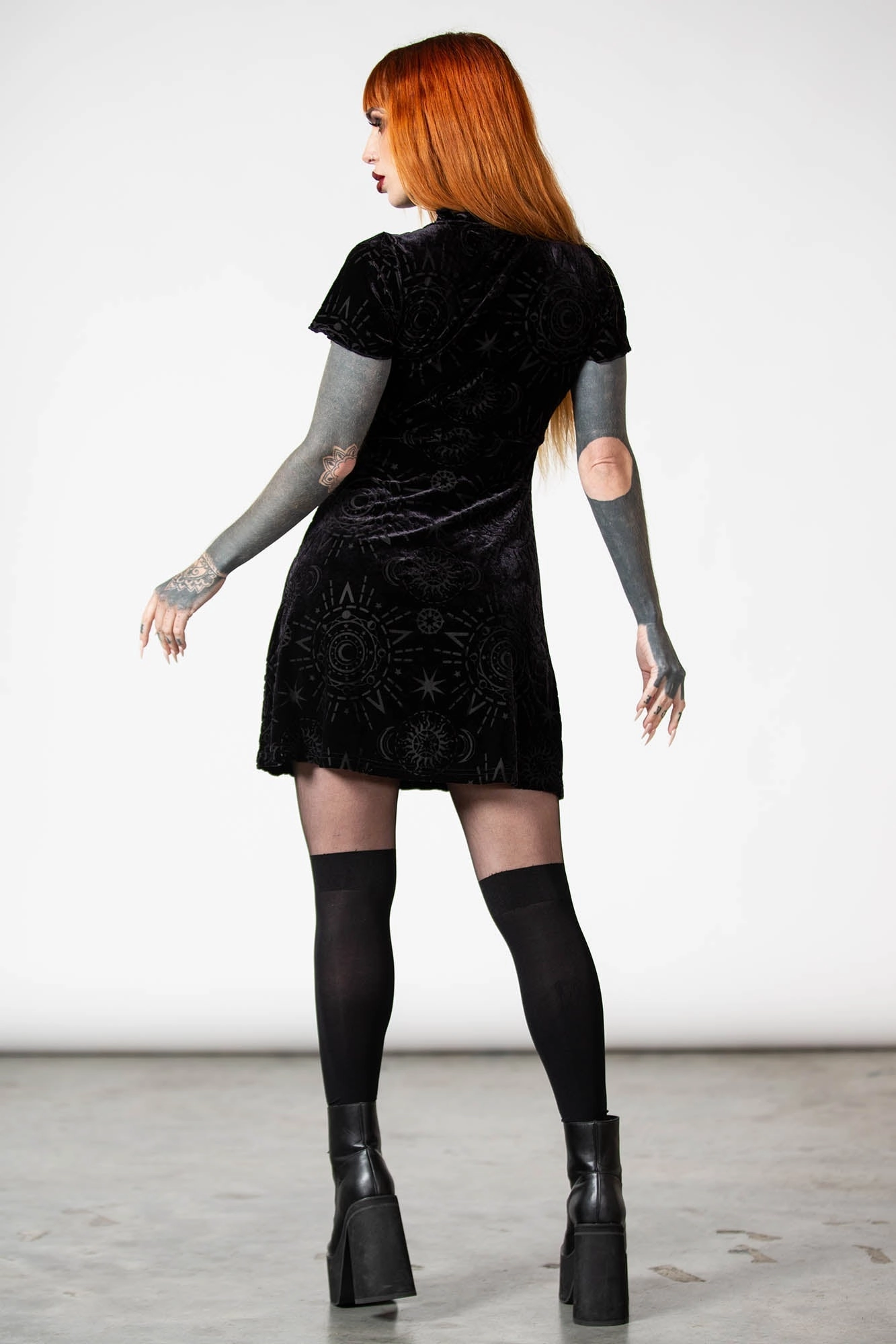 Spiritual Chant Burnout Dress - Resurrect