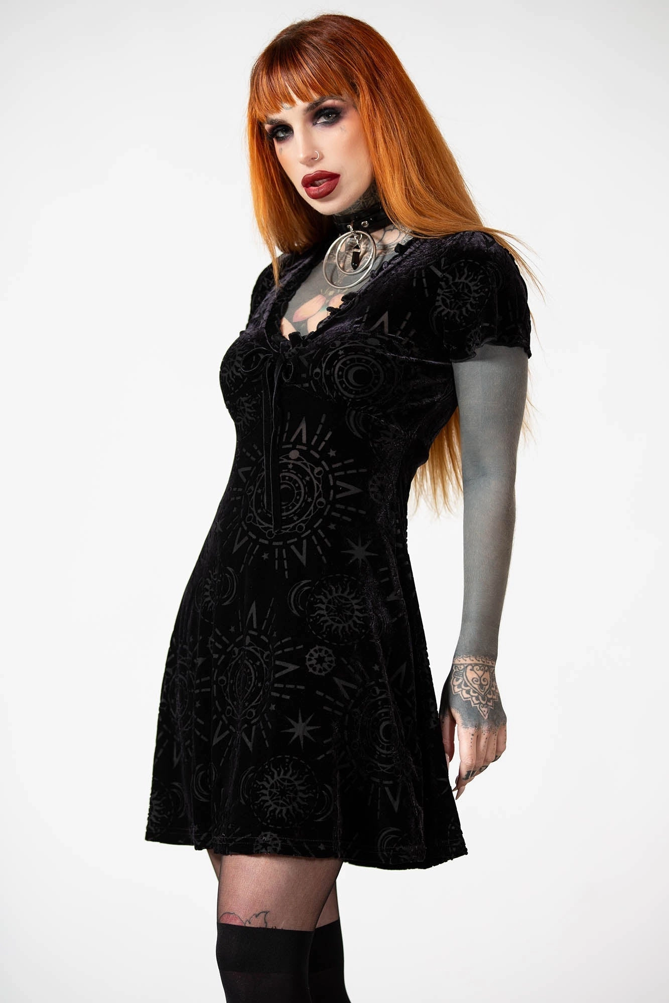 Spiritual Chant Burnout Dress - Resurrect
