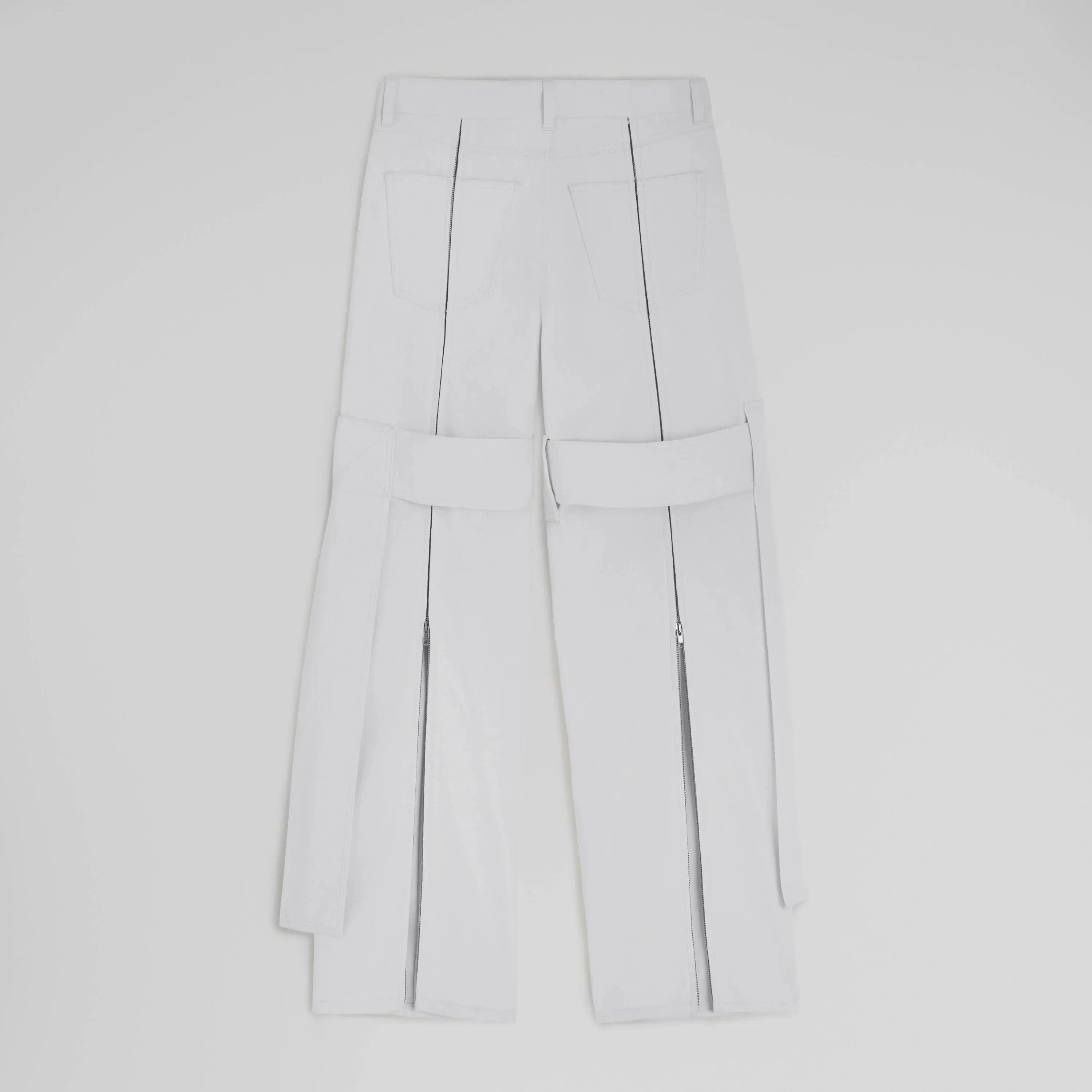 STRAP JEANS | chalk white denim