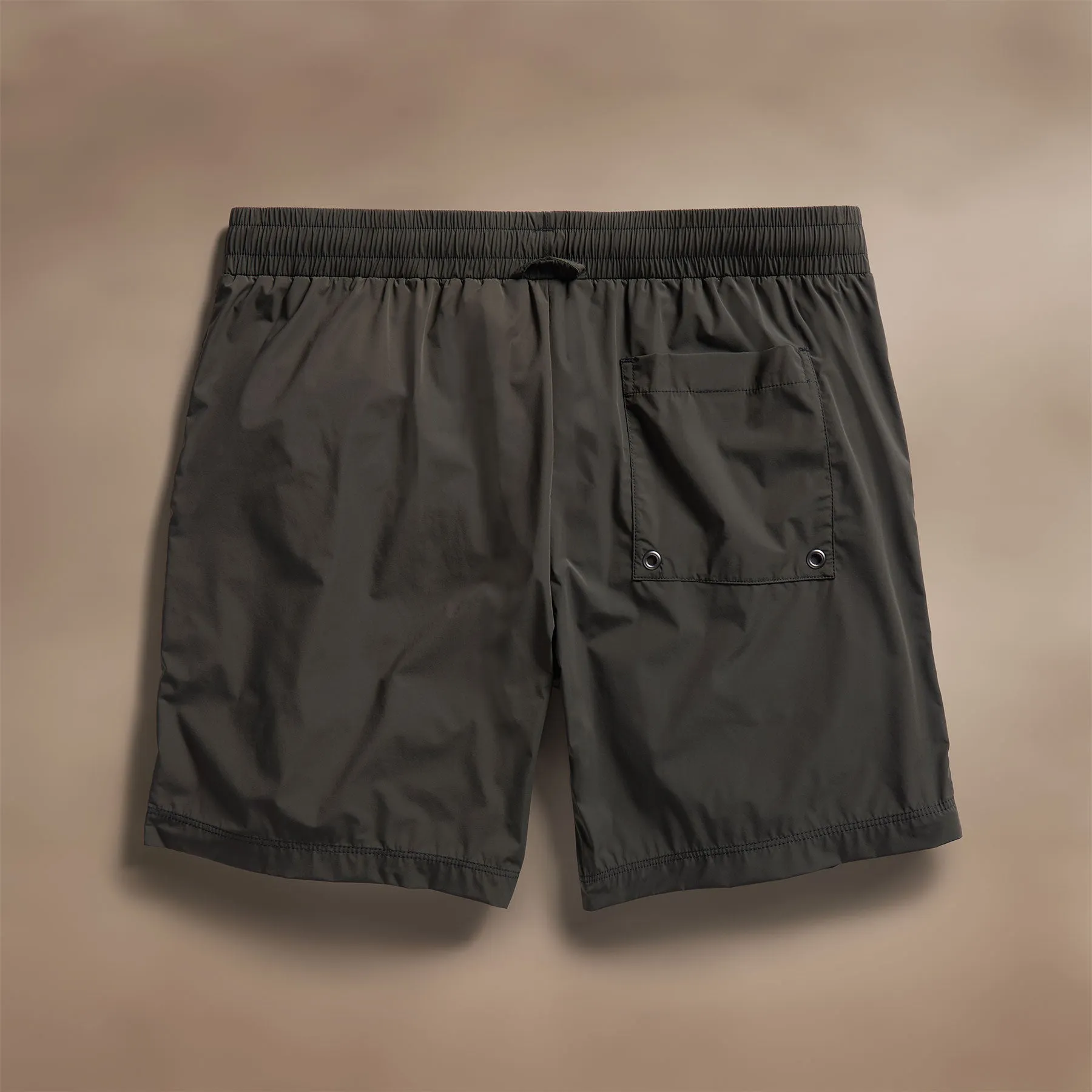 Stretch Nylon Split Hem Boardshort - Hemlock