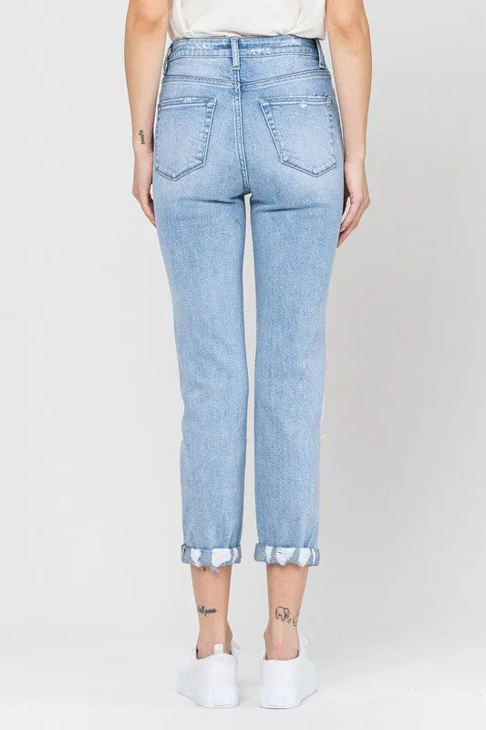 Super High Rise Slim Straight Jeans - Vervet Final Sale