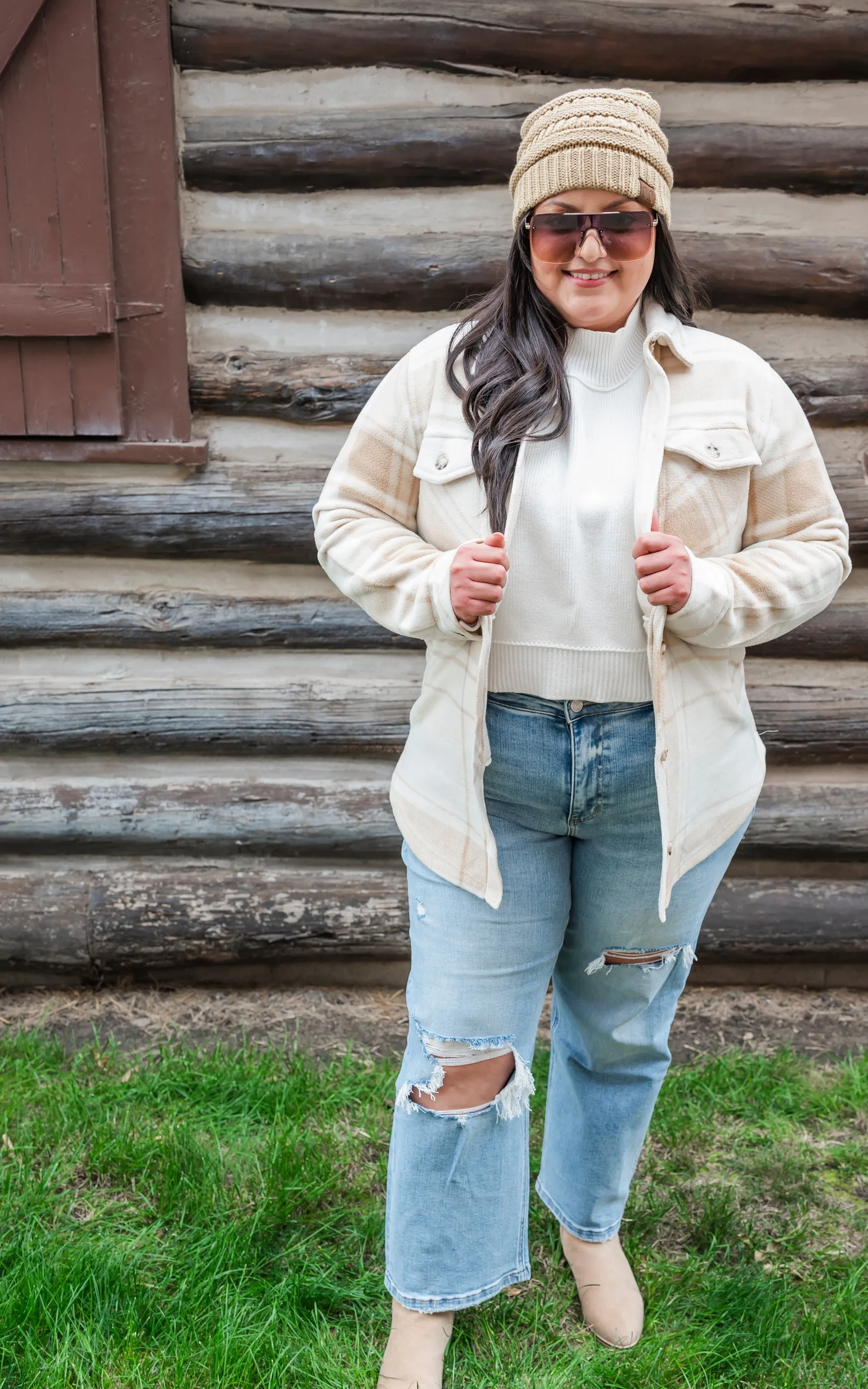 The Stella High Rise Dad Cropped Denim Jeans | Vervet - Final Sale
