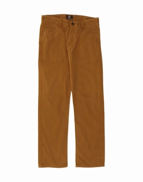 TIMBERLAND Mens Straight Casual Trousers W36 L33 Brown Cotton