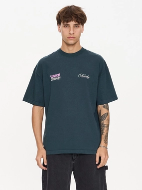 Total Anarchy Box Fit Oversize Short Tee - Deep Teal