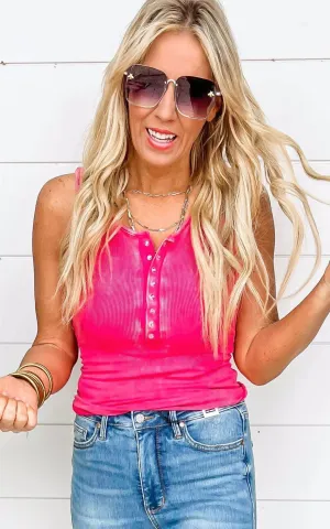 Vintage Wash Henry Tank Top - Final Sale