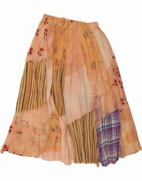 VINTAGE Womens Flared Skirt W40 2XL Multicoloured Patchwork