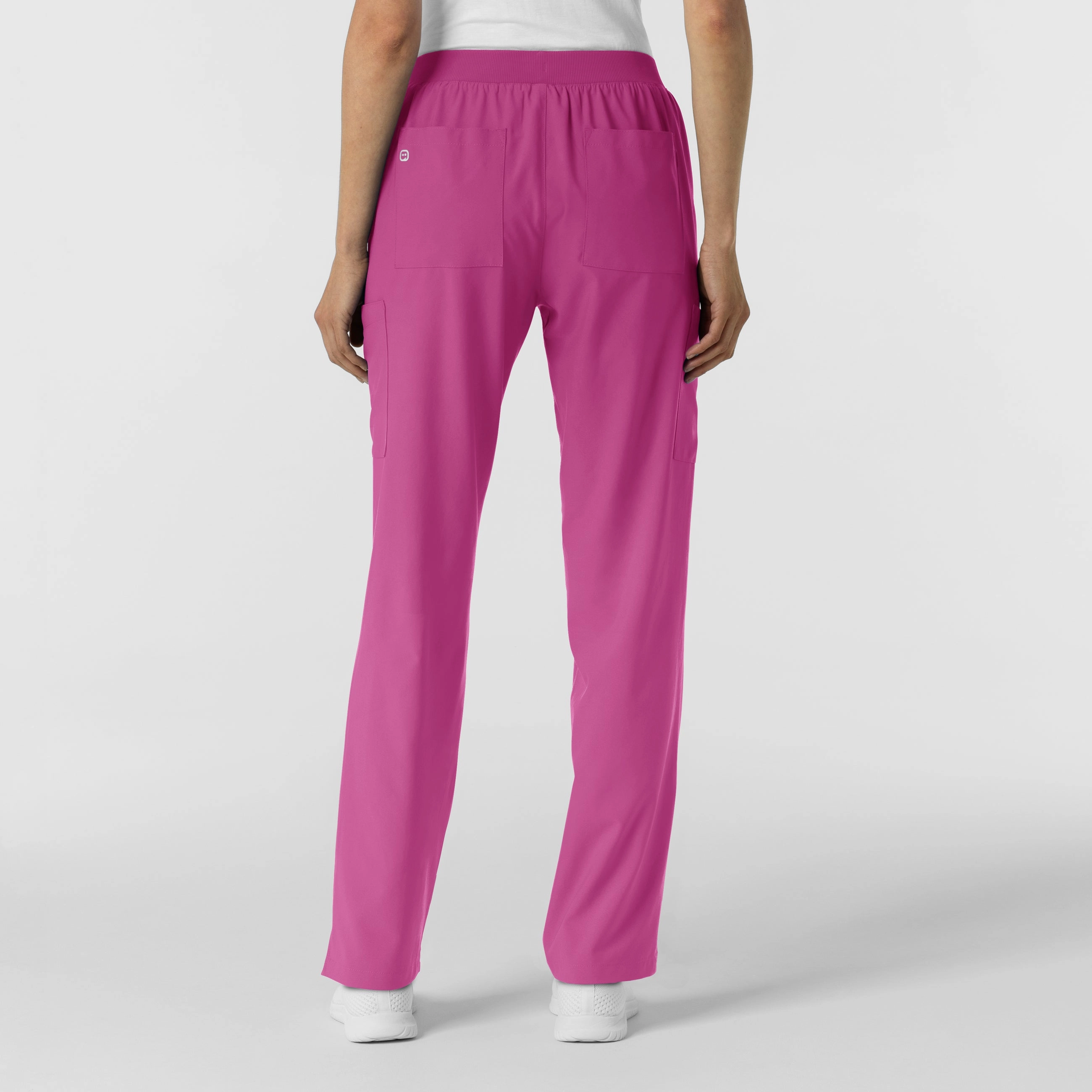 W123 Women's Cargo Utility Scrub Pant - Raspberry